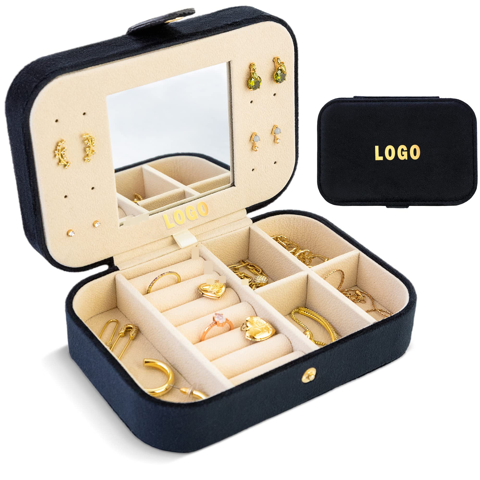 Wooden jewelry storage box