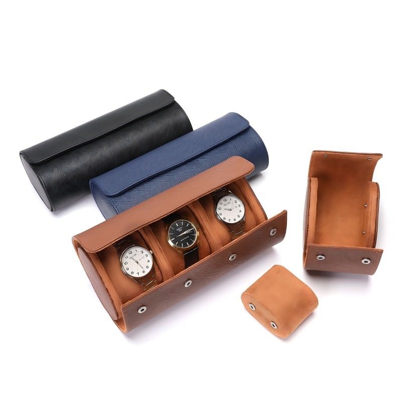 Black multi-watch fingerprint box